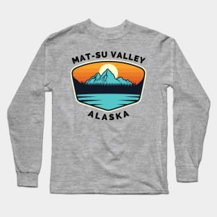 Mat-Su Valley Ski Snowboard Mountain Alaska Mat-Su - Mat-Su Valley Alaska - Travel Long Sleeve T-Shirt